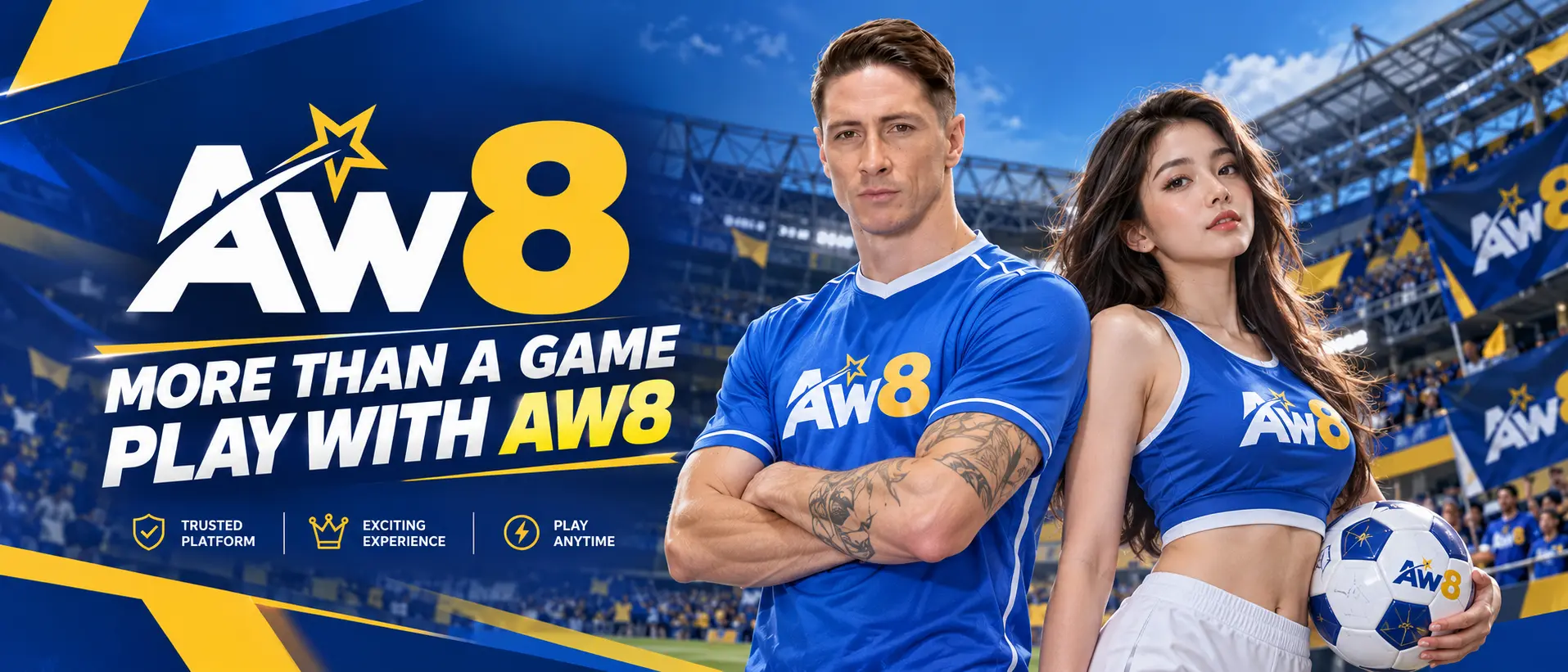 Banner AW8, More Than a Game, Play With AW8
